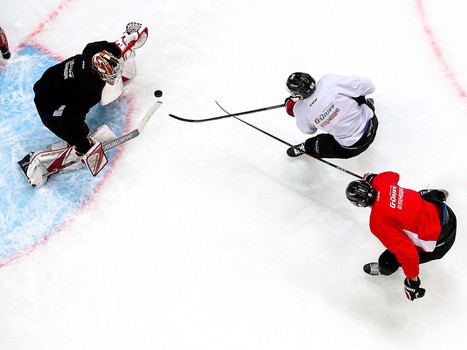 Раскатка «Авангарда» перед третьим матчем финальной серии с ЦСКА