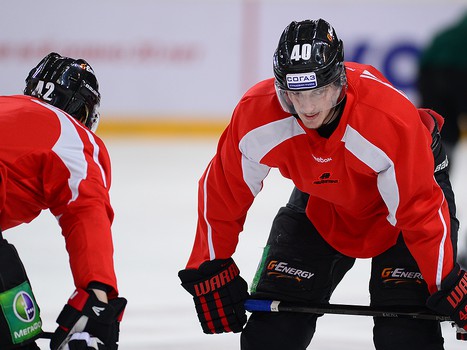 Раскатка "Авангарда" перед матчем со "Спартаком" 16.01.2014