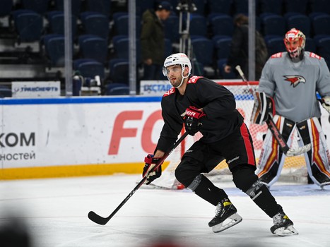 Раскатка «Авангарда» перед выездным матчем с московским «Динамо»