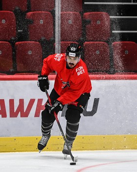 Раскатка «Авангарда» перед матчем с «Барысом»