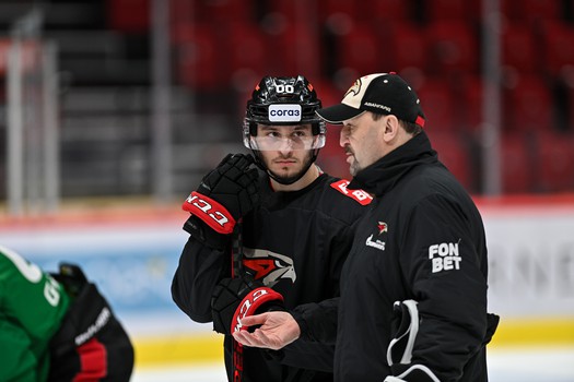 Раскатка «Авангарда» перед первым матчем серии с «Сибирью»