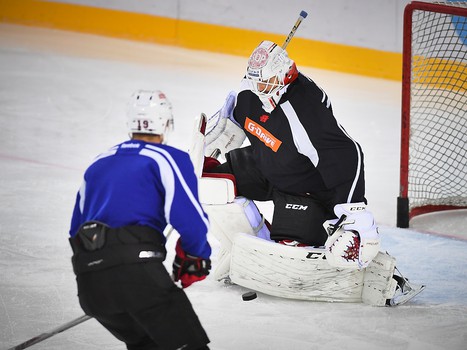 Раскатка "Авангарда" перед выездным матчем с "Югрой"