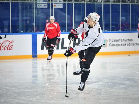 Раскатка "Авангарда" перед выездным матчем с "Ладой"