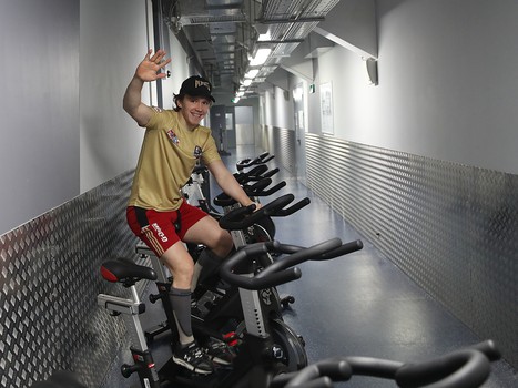 Тренировка «Авангарда» перед стартом финала Кубка Гагарина