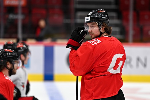 Раскатка «Авангарда» перед матчем с «Салаватом Юлаевым»