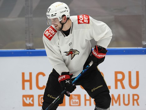 Раскатка «Авангарда» перед матчем в Хабаровске