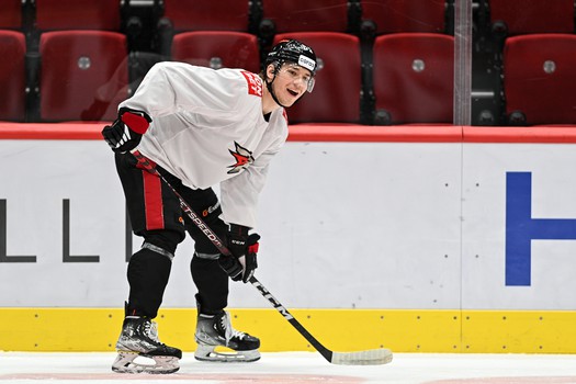 Раскатка «Авангарда» перед матчем с «Нефтехимиком»