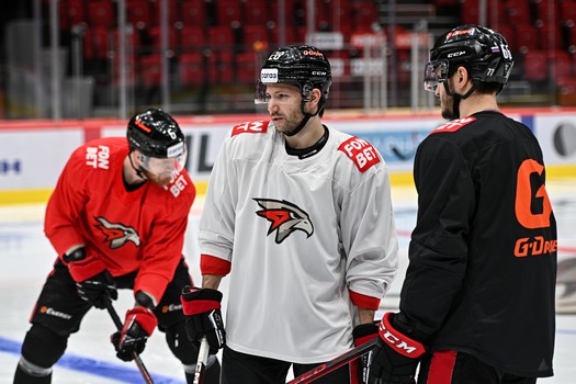 Раскатка «Авангарда» перед первым матчем серии с «Сибирью»