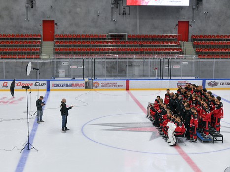 Бэкстейдж командного фото «Авангарда»