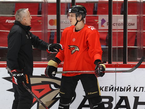 Раскатка «Авангарда» перед матчем с рижским «Динамо»