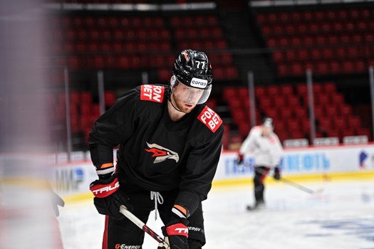 Раскатка «Авангарда» перед матчем с московским «Динамо»