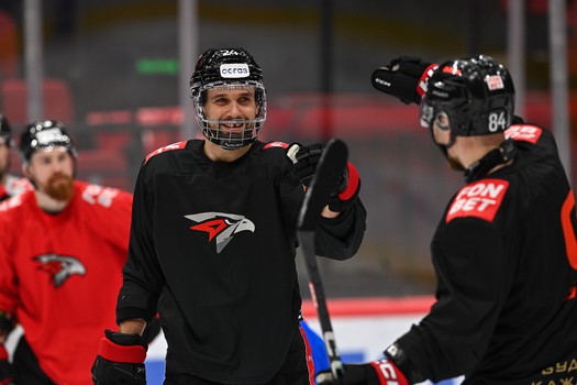 Тренировка «Авангарда» перед матчем с «Металлургом»