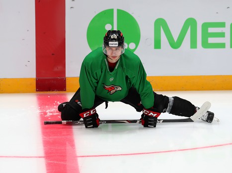 Раскатка «Авангарда» перед матчем с «Сибирью»