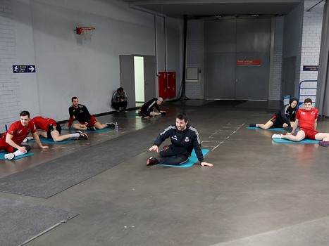 Тренировка «Авангарда» перед вторым матчем серии с «Ак Барсом»