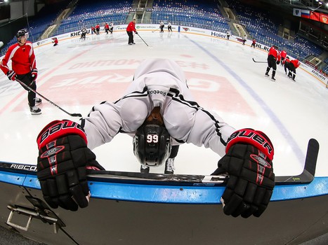 Раскатка «Авангарда» перед матчем с «Торпедо»