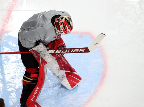 Раскатка «Авангарда» перед матчем с «Металлургом»