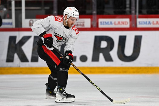 Тренировка «Авангарда» перед матчем в Екатеринбурге