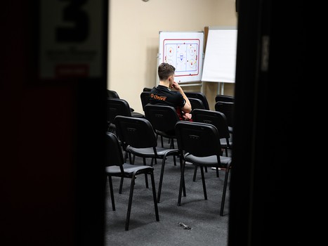 Раскатка «Авангарда» перед матчем с «Автомобилистом»