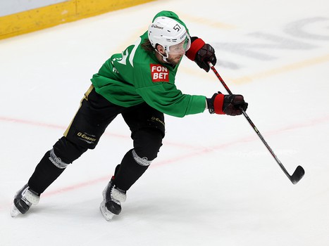 Раскатка «Авангарда» перед матчем в Хабаровске