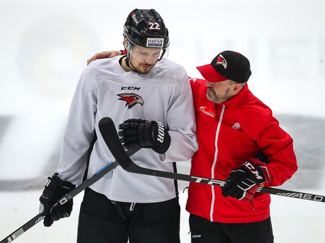 Раскатка «Авангарда» перед вторым матчем серии с «Салаватом Юлаевым»