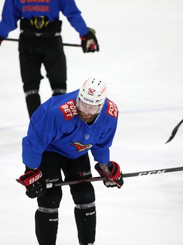 Тренировка «Авангарда» перед первым матчем серии с «Ак Барсом»