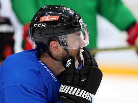 Раскатка «Авангарда» перед матчем с минским «Динамо»