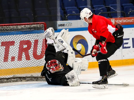 Раскатка «Авангарда» перед выездным матчем со «Спартаком»