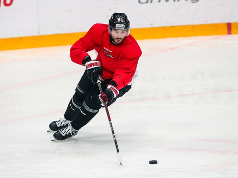 Раскатка «Авангарда» перед матчем с «Автомобилистом»