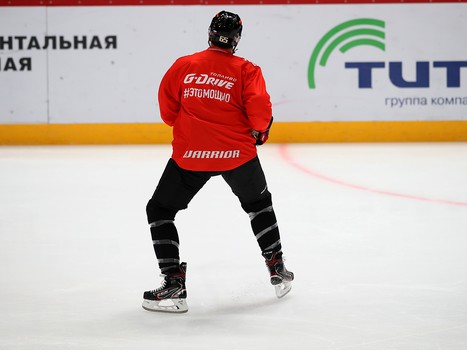 Раскатка «Авангарда» перед матчем с «Автомобилистом»