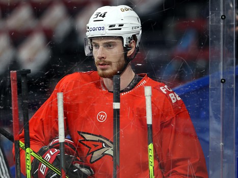 Тренировка «Авангарда» перед пятым матчем серии в Магнитогорске