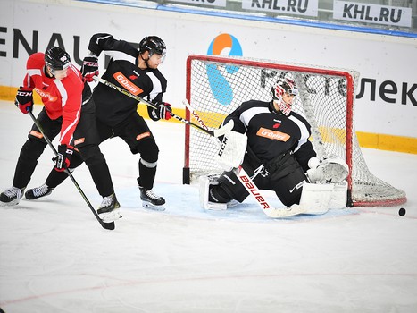 Раскатка "Авангарда" перед матчем с "Амуром"