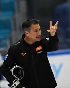 Раскатка «Авангарда» перед матчем в Астане