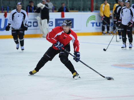 Раскатка "Авангарда" перед домашним матчем с "Барысом"