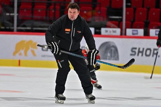 Тренировка воспитанников Хоккейной Академии «Авангард» 2019 года рождения на G-Drive Арене