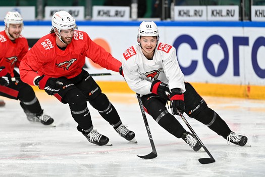 Раскатка «Авангарда» перед первым матчем финала Востока с «Ак Барсом»