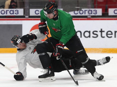 Раскатка «Авангарда» перед матчем против СКА