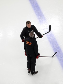 Раскатка «Авангарда» перед матчем с рижским «Динамо»