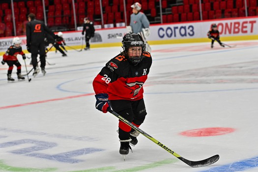 Тренировка воспитанников Хоккейной Академии «Авангард» 2019 года рождения на G-Drive Арене