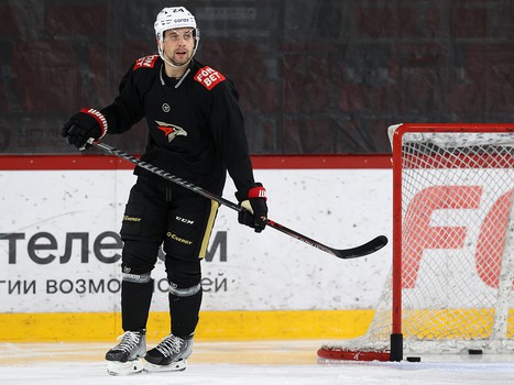 Раскатка «Авангарда» перед матчем в Екатеринбурге