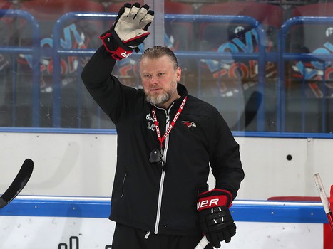 Тренировка «Авангарда» перед вторым матчем серии в Магнитогорске