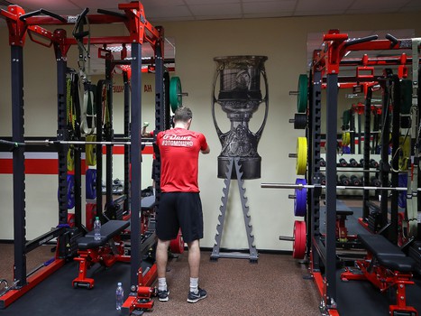 Раскатка «Авангарда» перед матчем с «Витязем»