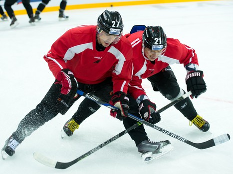 Раскатка "Авангарда" перед матчем с "Ак Барсом"