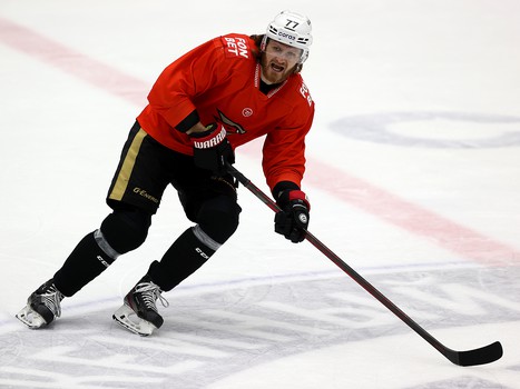 Тренировка «Авангарда» перед матчем в Новосибирске