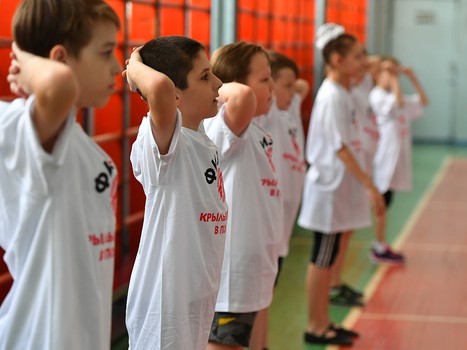 "Физ-ра с "Омскими Ястребами" в 26 гимназии