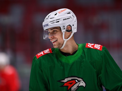 Раскатка «Авангарда» перед матчем в Сочи