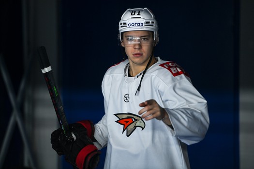 Тренировка «Авангарда» перед матчем в Новосибирске