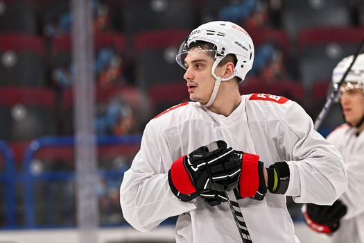 Раскатка «Авангарда» перед матчем в Магнитогорске