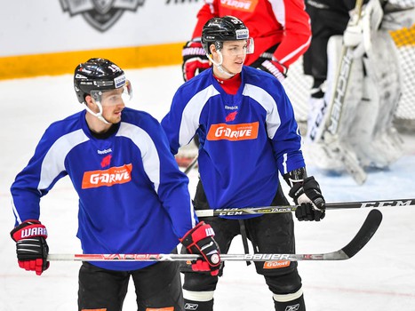 Раскатка "Авангарда" перед матчем с "Ак Барсом"