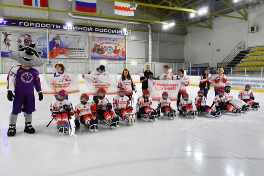 Турнир по следж-хоккею в Омске, день 1