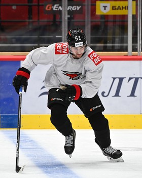 Тренировка «Авангарда» перед матчем с «Барысом»